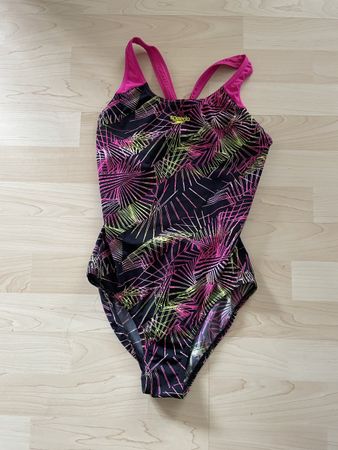 Badeanzug Speedo Mädchen pink-gelb Grösse 164 neuwertig