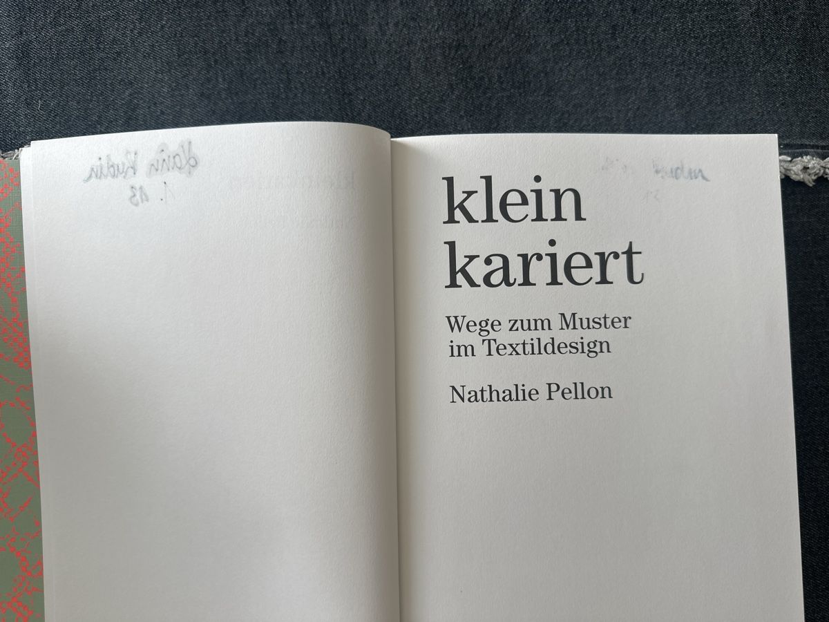 Libri: Klein Kariert Nathalie Pellon Textildesign Buch – Usato da Bern venduto da Ibizaflow 8