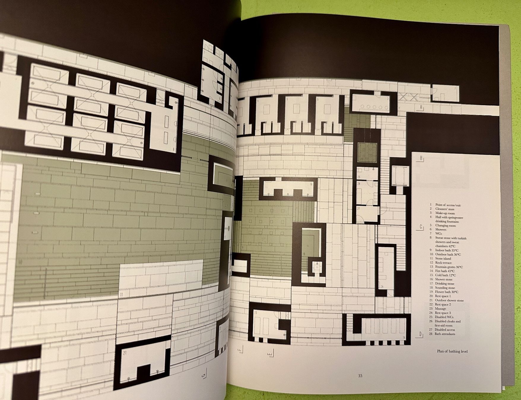 Libri: Peter Zumthor: Thermal Bath at Vals. 1996 – Usato da Zürich venduto da allp 6