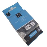 2 Stück, Etikettier Label Cassette Kompatible D1, 12mm x 7m