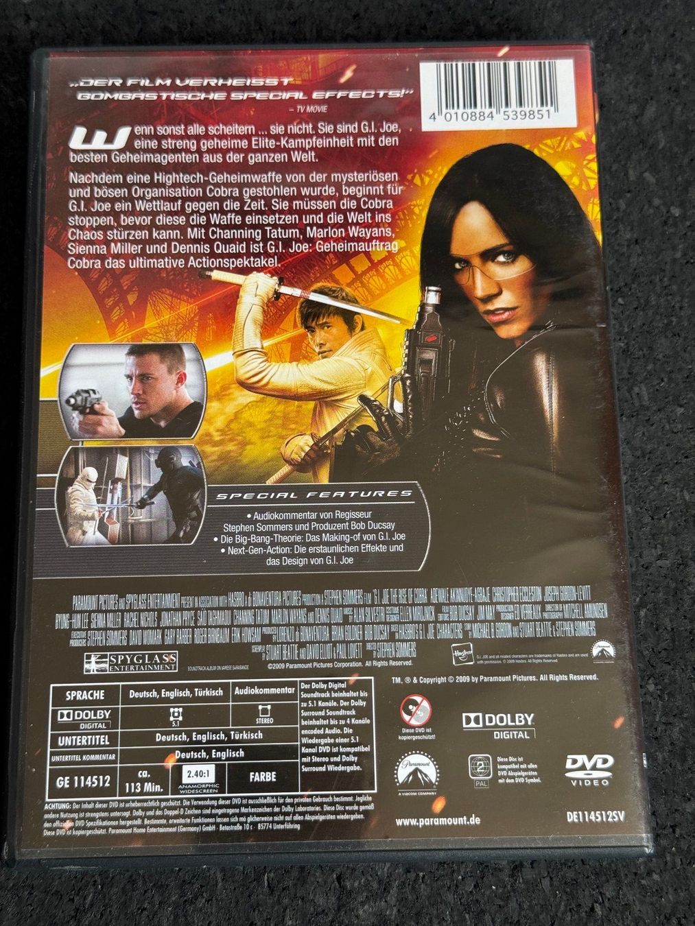 Tutti i DVDs: G.I.JOE "GeheimauftragCobra" DVD DE/EN/TK – Usato da Fribourg venduto da tschjoly 1
