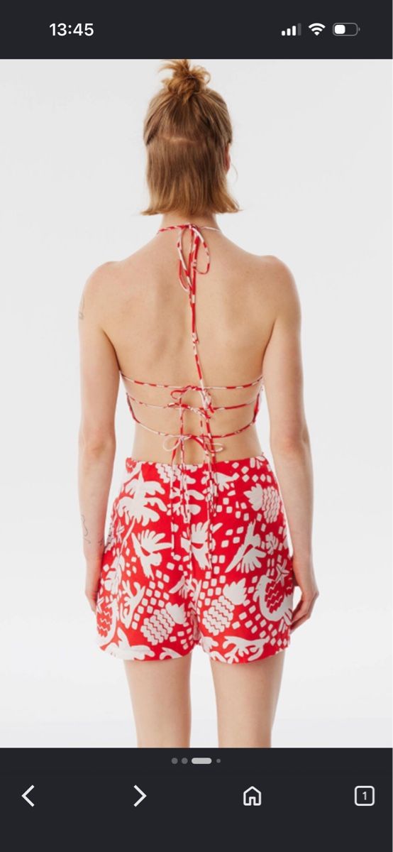 Top: Damen Crop Top Rot  – Nuovo (secondo la descrizione) da Zürich venduto da dil_mdn7 2