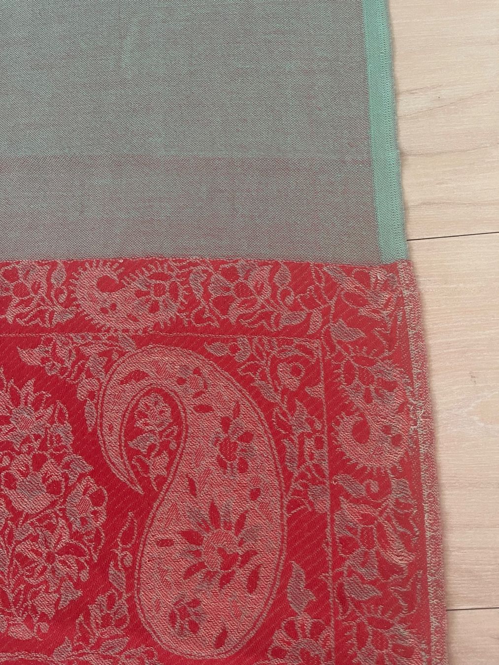 Foulard & Sciarpe: Paschmina Schal Kaschmir/Seide rot-blau doubleface – Usato da Zollikon venduto da dorean 4
