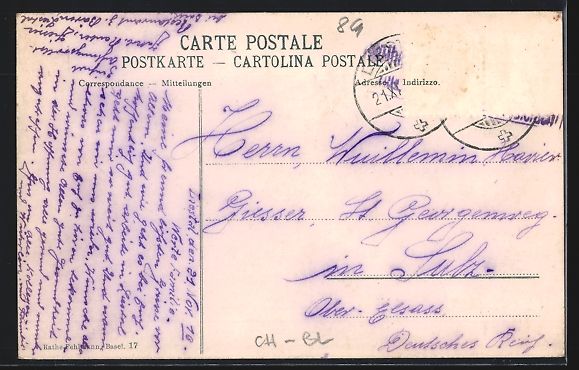 Cartoline postali: Liestal, Strassenpartie am Tor mit Resta – Usato da Berlin venduto da bartko-reher 1
