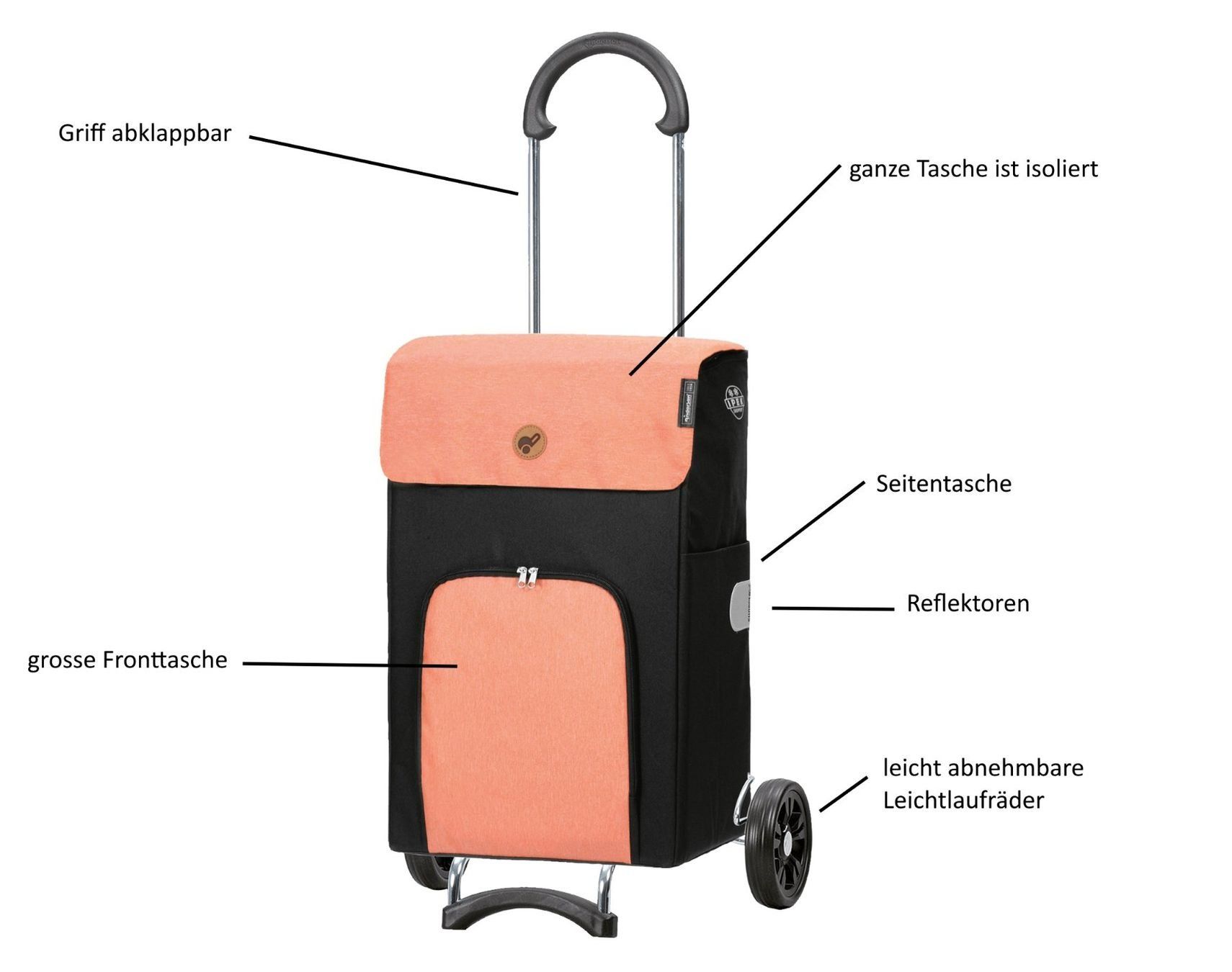 Altro per la casa: ANDERSEN Shopper SCALA IPEK mit Thermo-Tasche apricot – Nuovo e nell'imballaggio originale da Kägiswil venduto da nick666 1