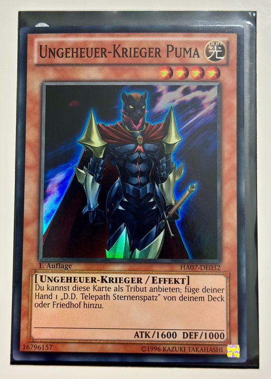 Yu-Gi-Oh! / Ungeheuer-Krieger Puma / Super Rare / HA07-DE032 (Neu und ...