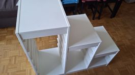 Étagère en escalier blanche, 93x100x44 déjà démonté