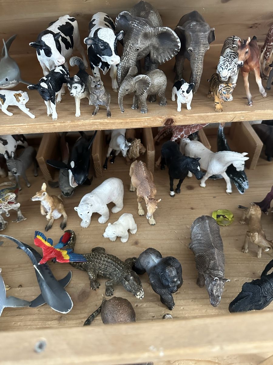 Schleich Giocattoli: 65 schleich Tiere mit Holzhaus – Usato da Wettingen venduto da hak_52m8 2