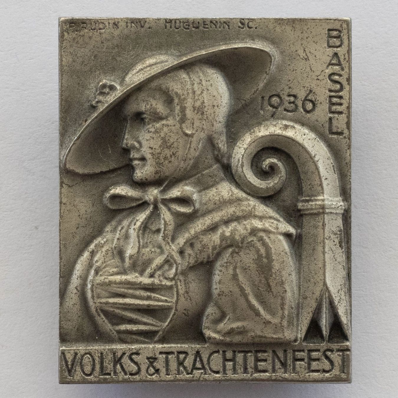 Placchette & Badge: Volks & Trachtenfest Basel 1936 Abzeichen – Usato da Rotkreuz venduto da Swiss-Coins