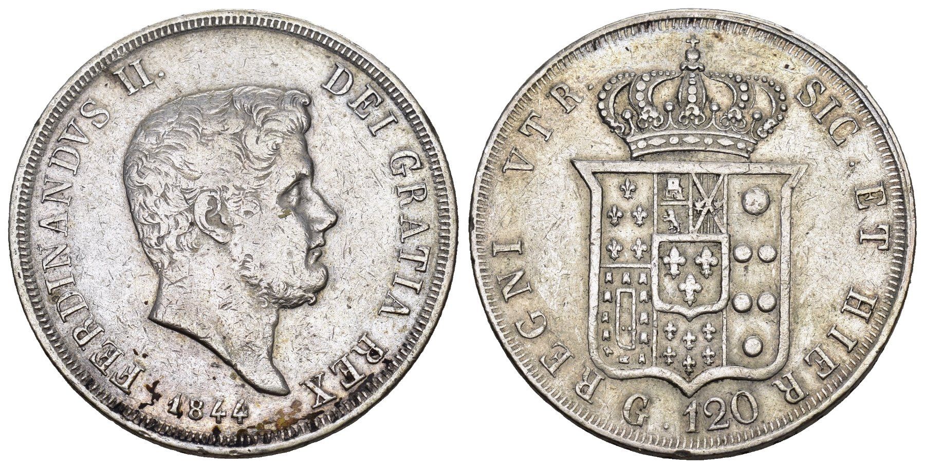 Toutes les monnaies: Neapel Sizilien 1844 – D'occasion à Bern par numismatictops