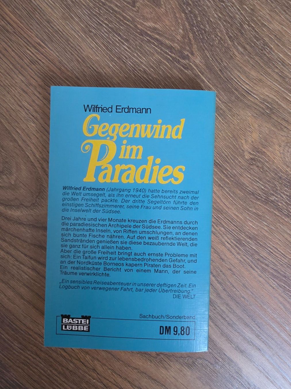 Bücher: Taschenbuch "Gegenwind im Paradies" von Wilfried Erdmann – Gebraucht aus Nebikon von Japostyle_2 1