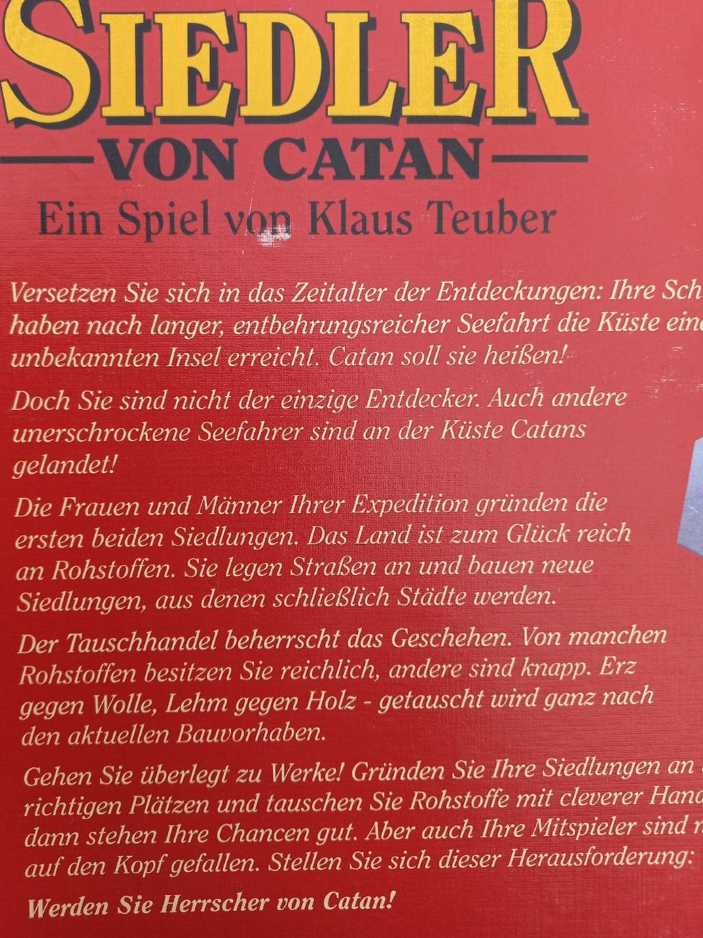 Kosmos Giochi: Die Siedler von Catan Brettspiel - Holzversion – Usato da Lachen SZ venduto da jimmygoal13 6