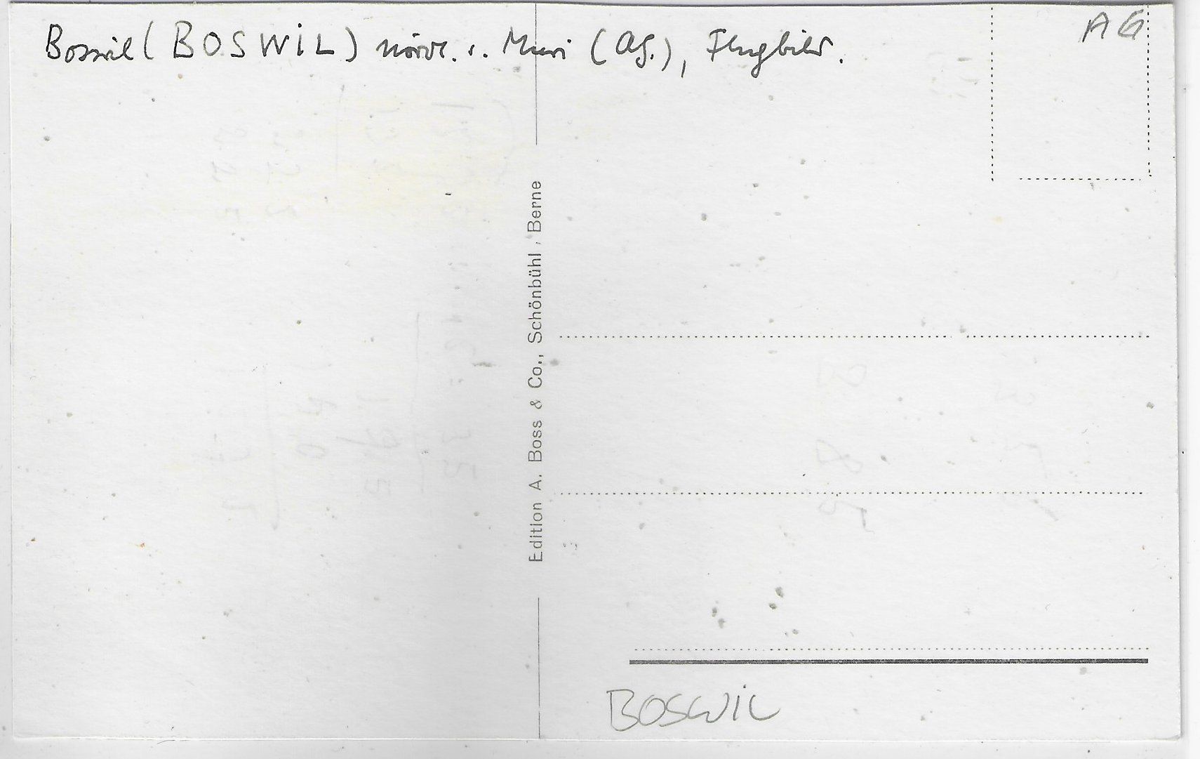 Cartoline postali: Boswil AG - Flugaufnahme – Usato da Ettingen venduto da Kartenplanet 1