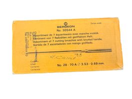 Bergeon No. 30544 A – Assortiment de 7 équarrissoirs