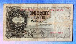 Latvia noten 10  latu