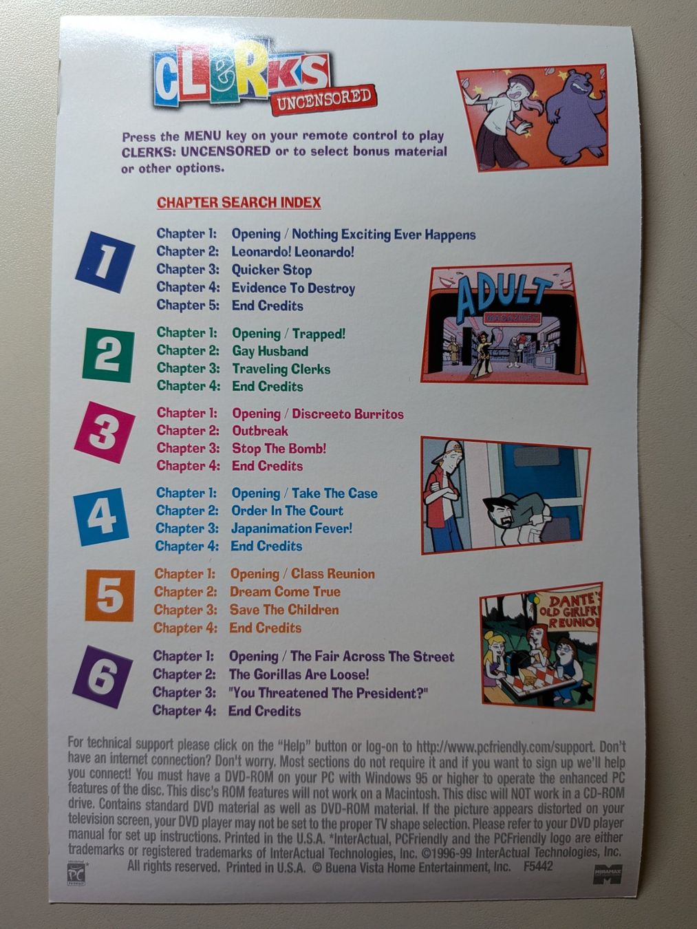 Tutti i DVDs: Clerks - Uncensored [2 DVDs] – Usato da Port venduto da gecotom 2