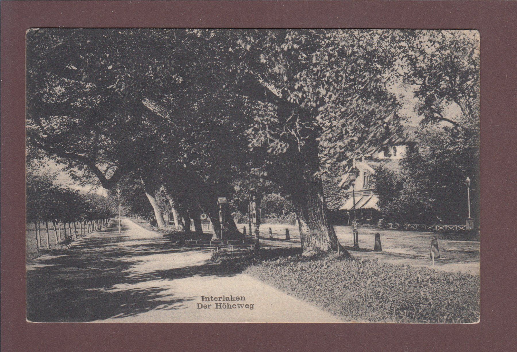 Cartoline postali: INTERLAKEN - Höheweg - 1907 – Usato da Pully venduto da nicecards