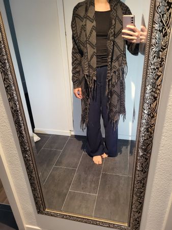 Strickjacke, Gr. S, grau