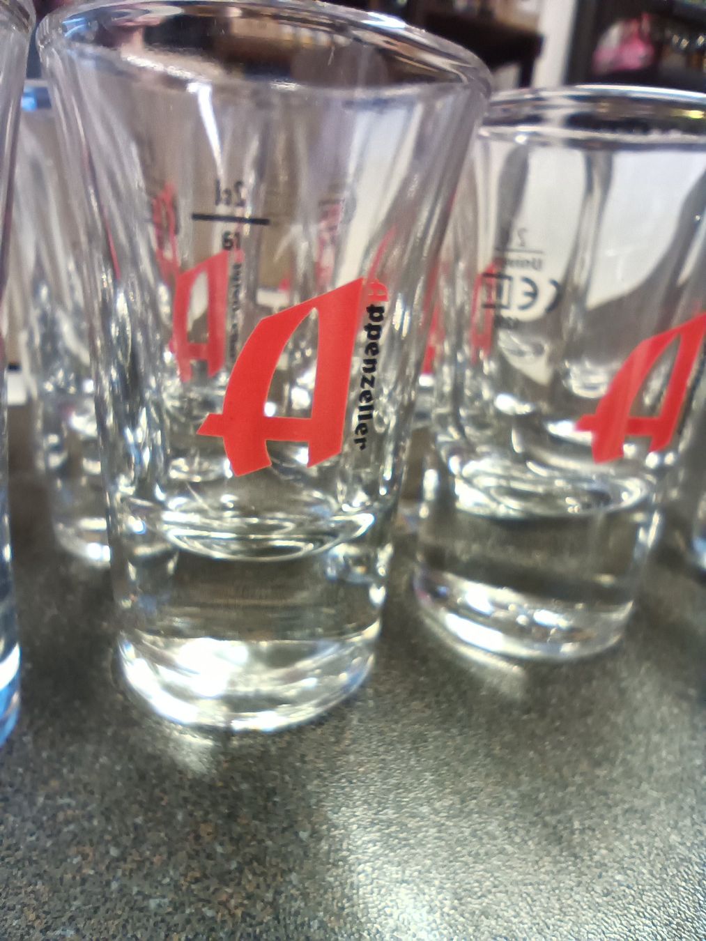 Bicchieri: Schnapsglas / Schnapsgläser Appenzeller – Nuovo e nell'imballaggio originale da Oberegg venduto da 19franzi94 2