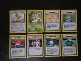 Pokemon 8 Rares Base Set Neo Genesis Vintage