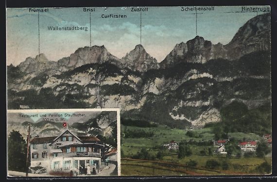 Ansichtskarten: Wallenstadtberg, Restaurant-Pension Stau – Gebraucht aus Berlin von bartko-reher
