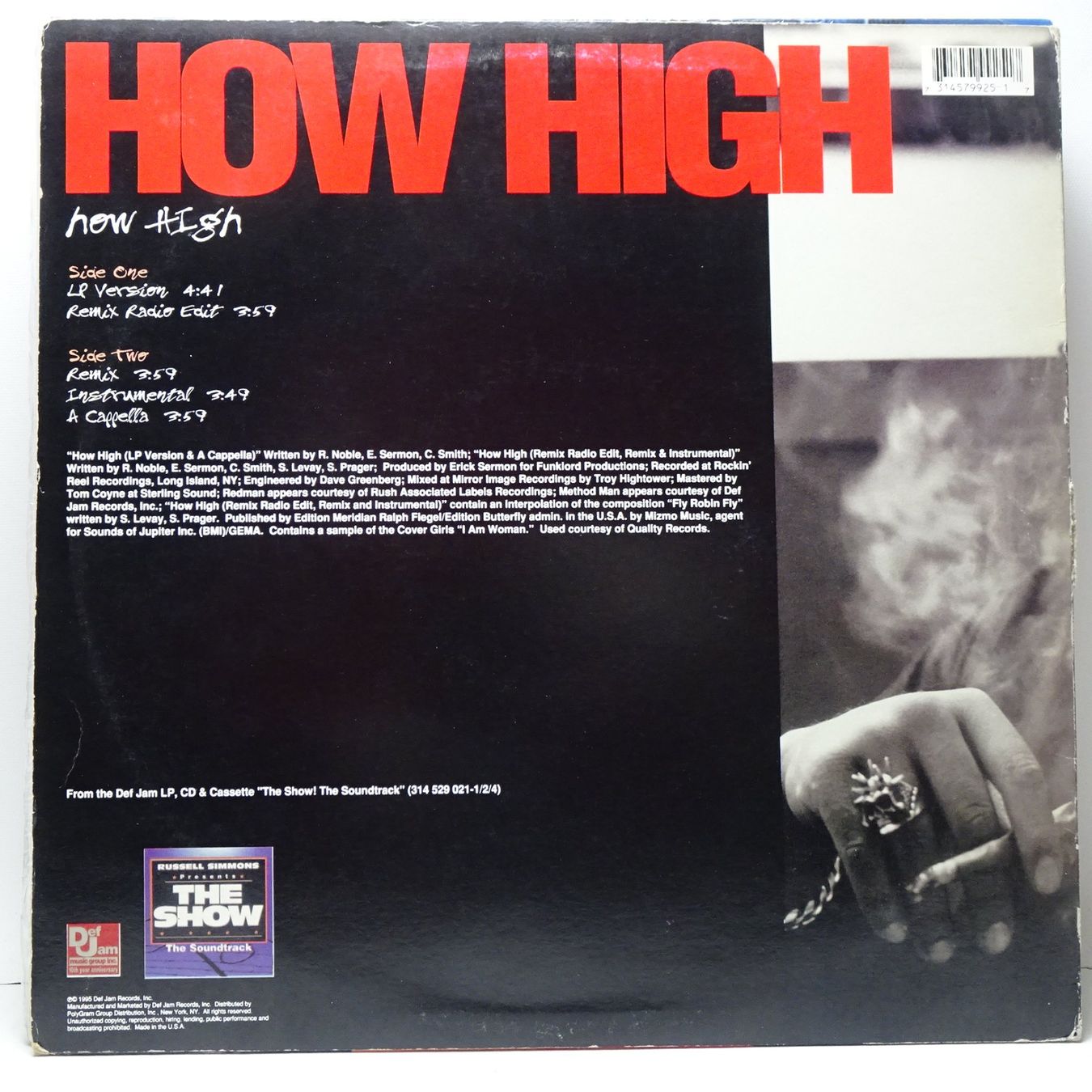 Schallplatten: Redman – Method Man – How High – Gebraucht aus Muhen von  1
