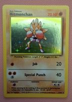 Hitmonchan Holo Base Set English 7/102 Vintage 1999 WOTC