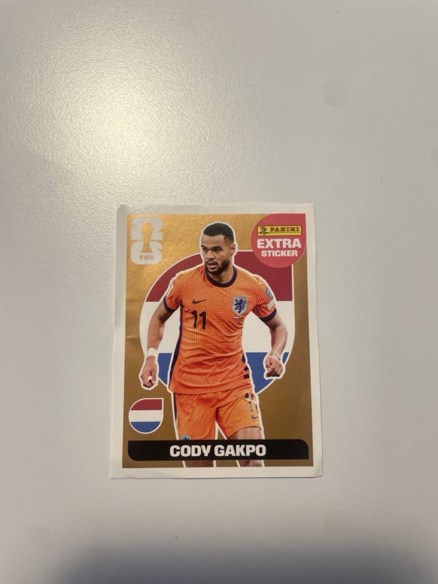 Panini Carte collezionabili: Panini 2026 Extra Sticker Cody Gakpo – Nuovo (secondo la descrizione) da Zürich venduto da lou_wg88