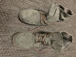 Stiefeletten grau gr 36 ungefüttert