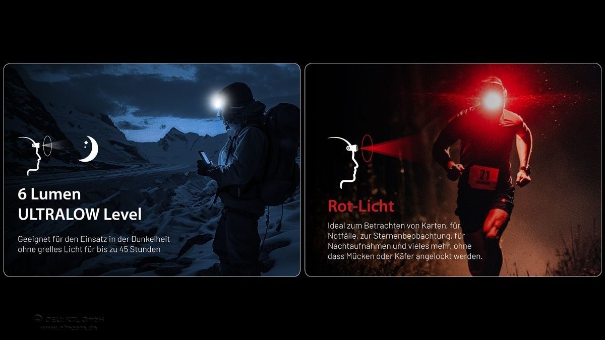 NiteCore Lampen: NiteCore NU25MCT 400 Lumen Multicolor-Kopflampe – Neu und originalverpackt aus Grüningen von Prolumin 8