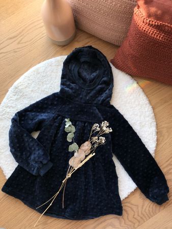 POMP DE LUX Fleecehoodie Gr. 128 navy