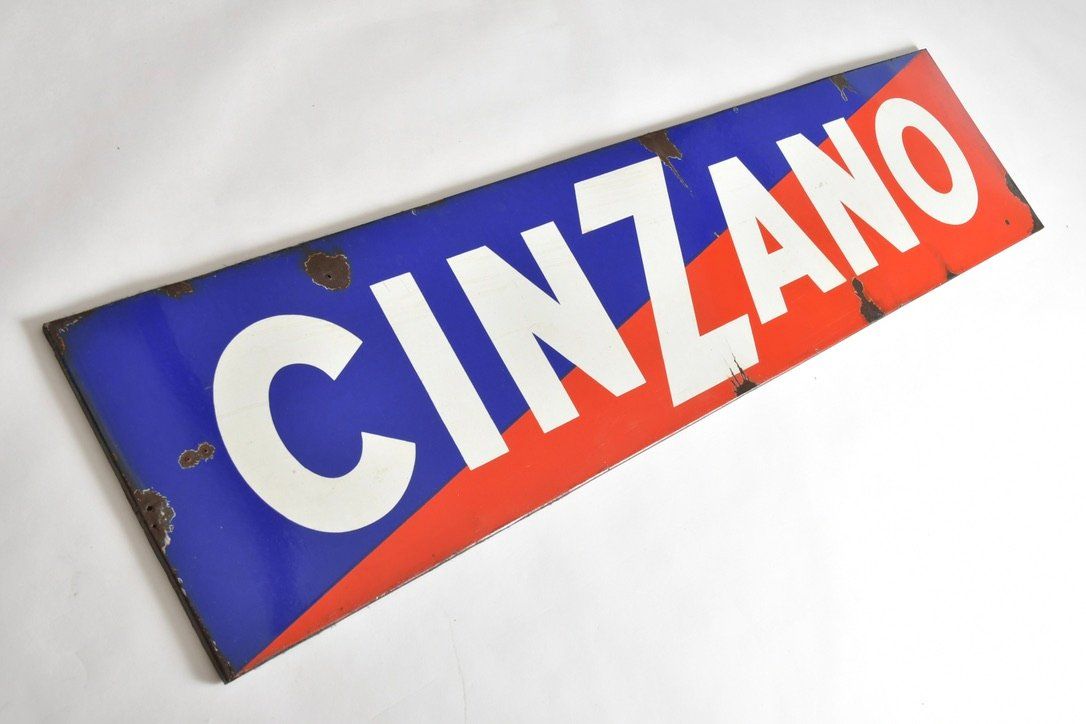 Cinzano Insegne: Emaille Cinzano Werbeschild – Usato da Zürich venduto da IndividumCH 4