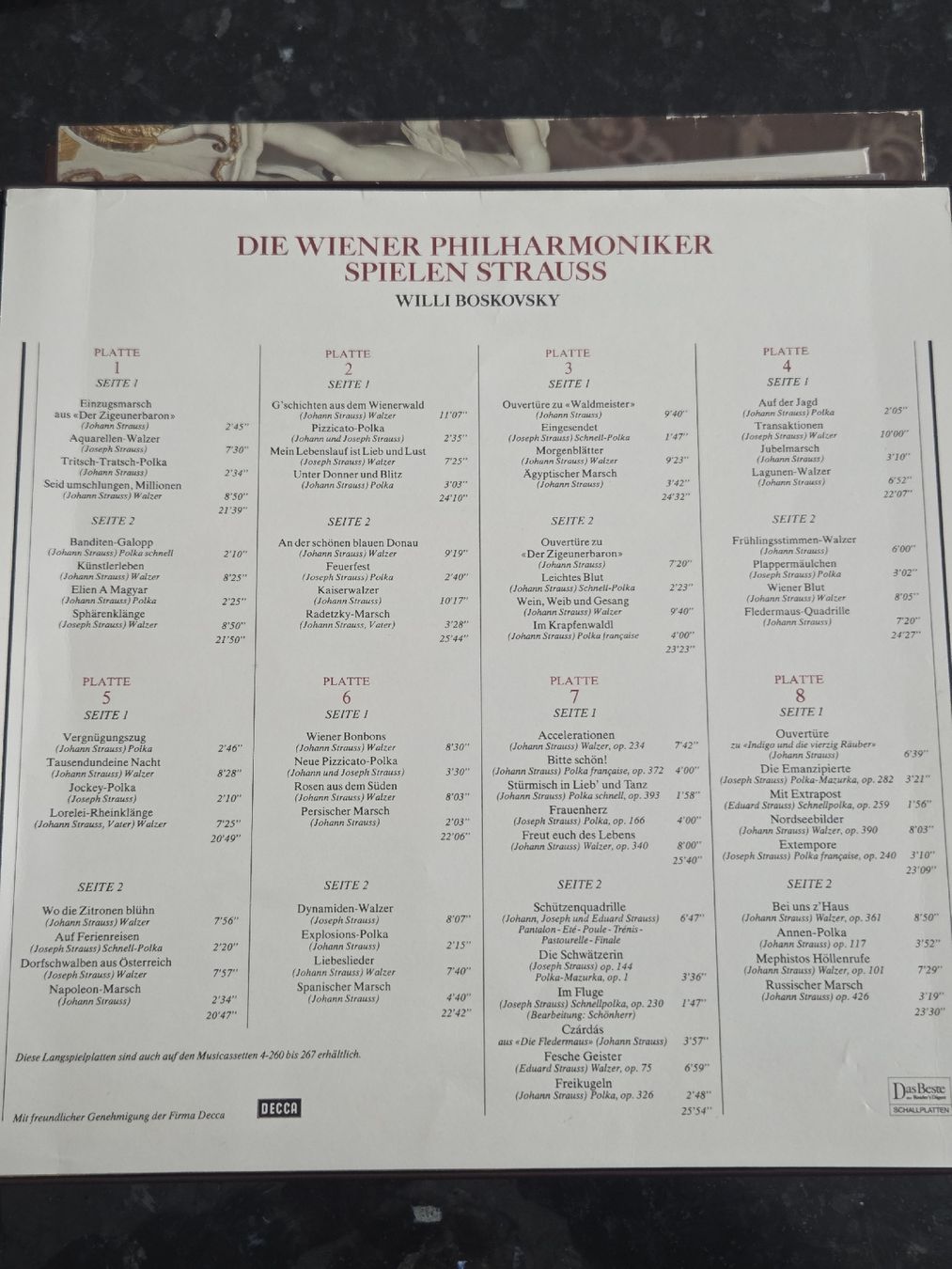 Dischi in vinile: Die Wiener Philharmoniker spielen Strauss – Usato da Müntschemier venduto da Fee_00 2
