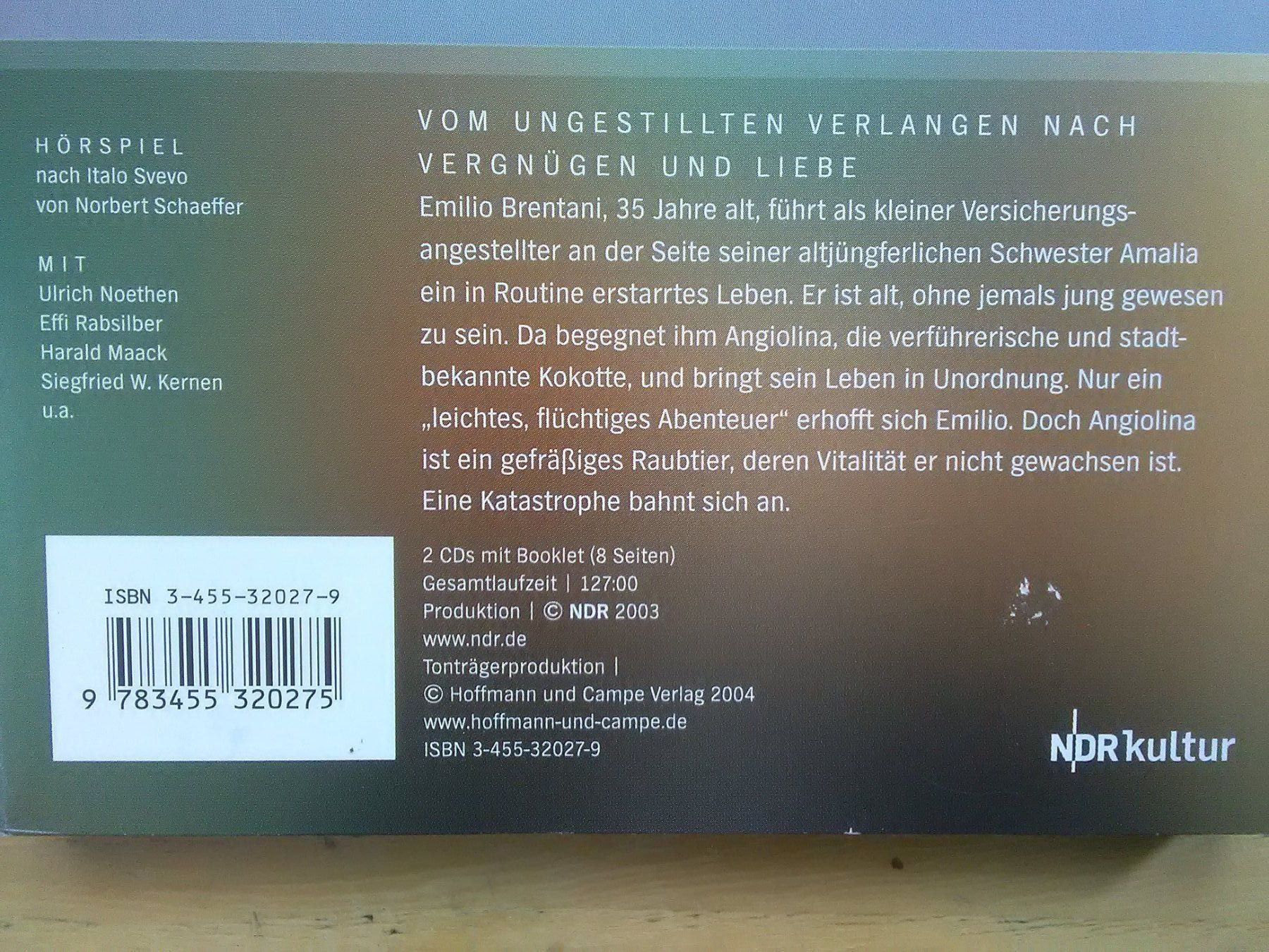 Audiolibri: Senilità - (Italo Devo) – Usato da St.Galllen venduto da elkaphone 4