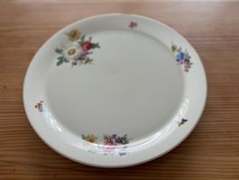 Schöne Servierplatte mit Blumenmuster, Vintage, 37cm