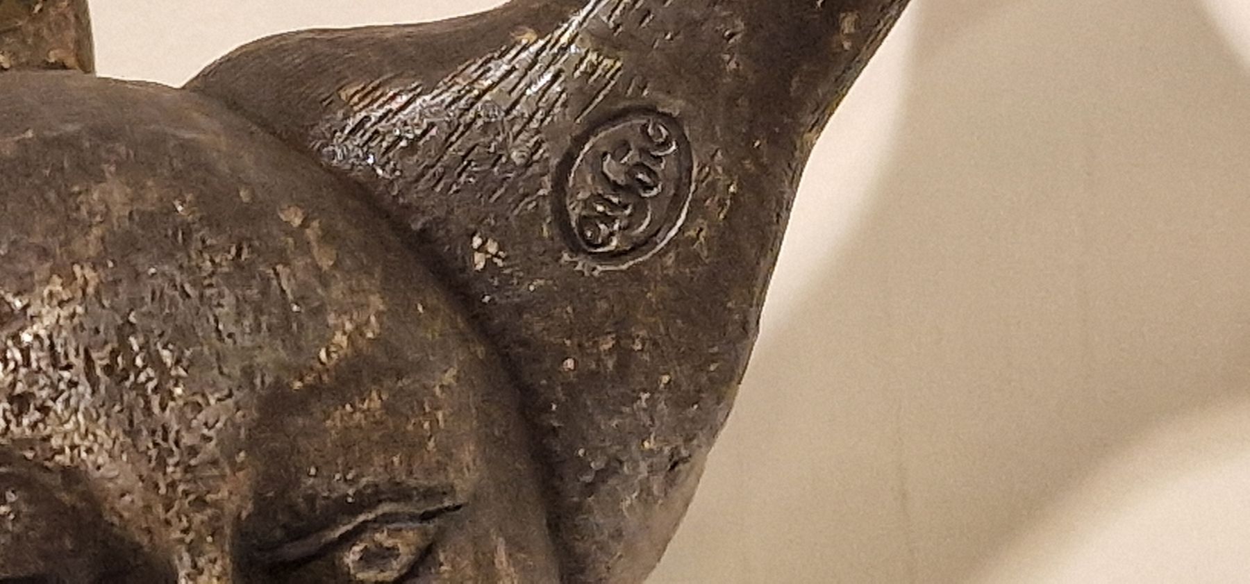Sculture & Statue: Ensoie Zürich Bronze geweih – Usato da ZÜRICH venduto da Arte-24 2