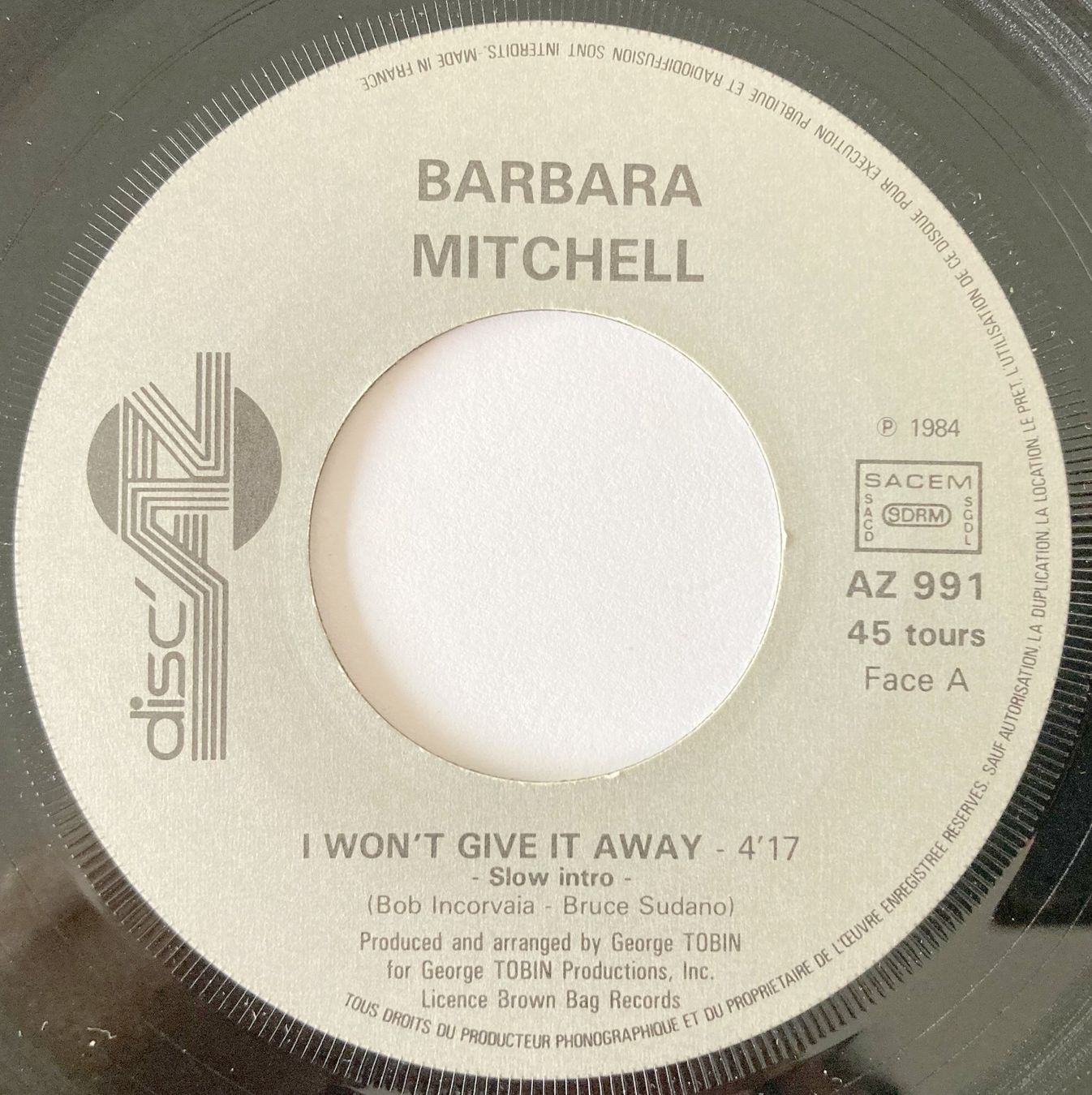 Vinyles: BARBARA MITCHELL - I WON'T GIVE IT AWAY – D'occasion à Bottens par hotter-than-hell 2