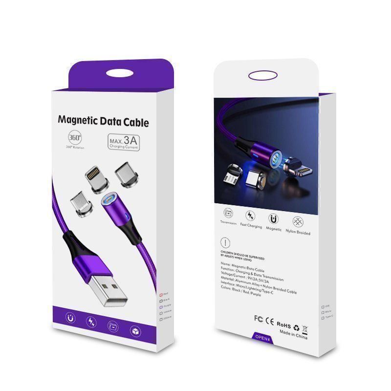 Cavi: Câble Magnétique 2m - 3en1 - Fast Charge – Nuovo e nell'imballaggio originale da Geneve venduto da Mukizu 1