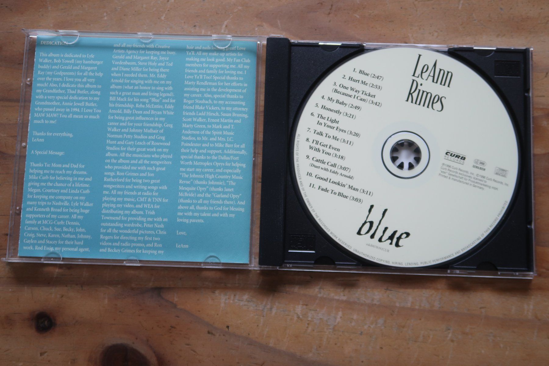 CD: LeANN RIMES - BLUE - CD – Usato da Basel venduto da Patiscat 3
