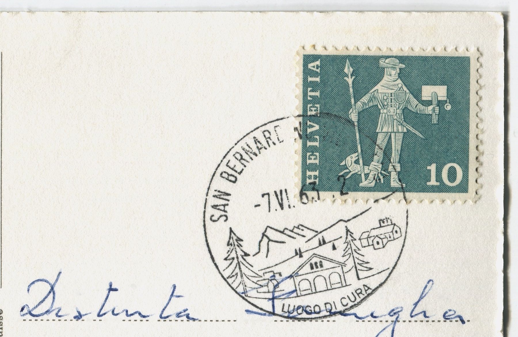 Cartoline postali: San Bernardino 9 vedute 1963 – Usato da coglio venduto da Tascia1 1