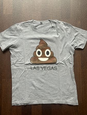 Las Vegas T-Shirt 💩, Grösse M, Top für Sommer