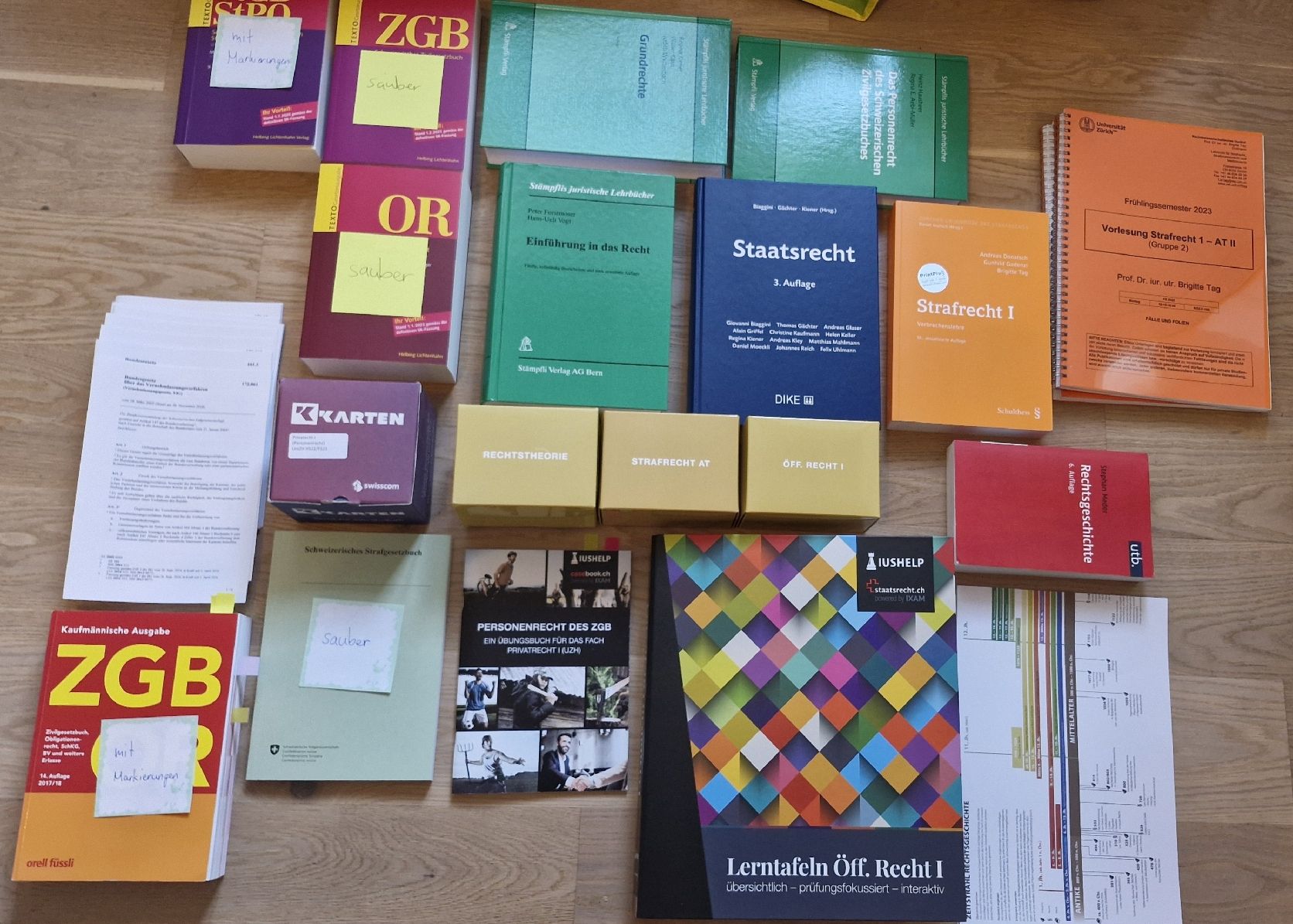 Bücher: Jura 1. Jahr Packet mit iushelp Material – Neu (gemäss Beschreibung) aus Rothrist von vogo01