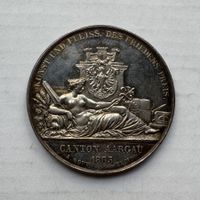 1849 Schützenmedaille Aarau Silber unz