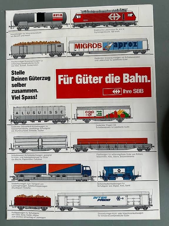 Modellini di ferrovie: SBB Juniorclub Eisenbahn-Abziehkleber  – Usato da Brugg AG venduto da FlowerStreet 4