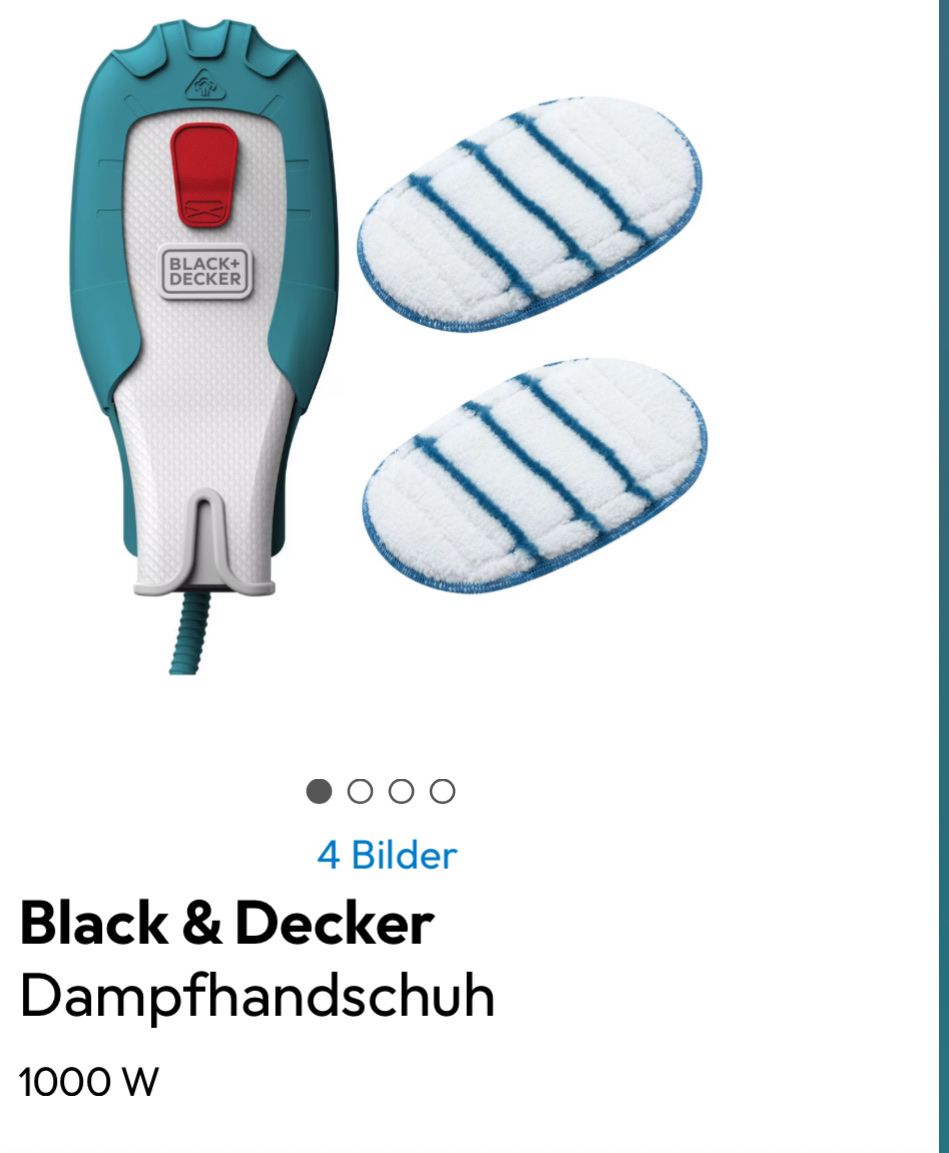 Pulitori a vapore: Black & Decker Dampfhandschuh – Nuovo e nell'imballaggio originale da Frauenfeld venduto da berk39 2