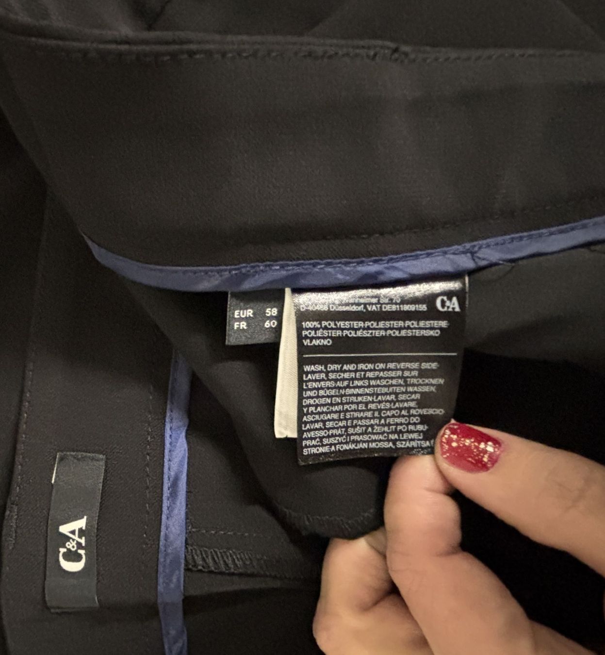 Hosen: C&A lange Stoffhose schwarz – Gebraucht aus Buchs AG von SellAndBuyX 1