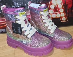 Buffalo Glitter Plateauschuhe Rainbow Gr. 37 - Neu!