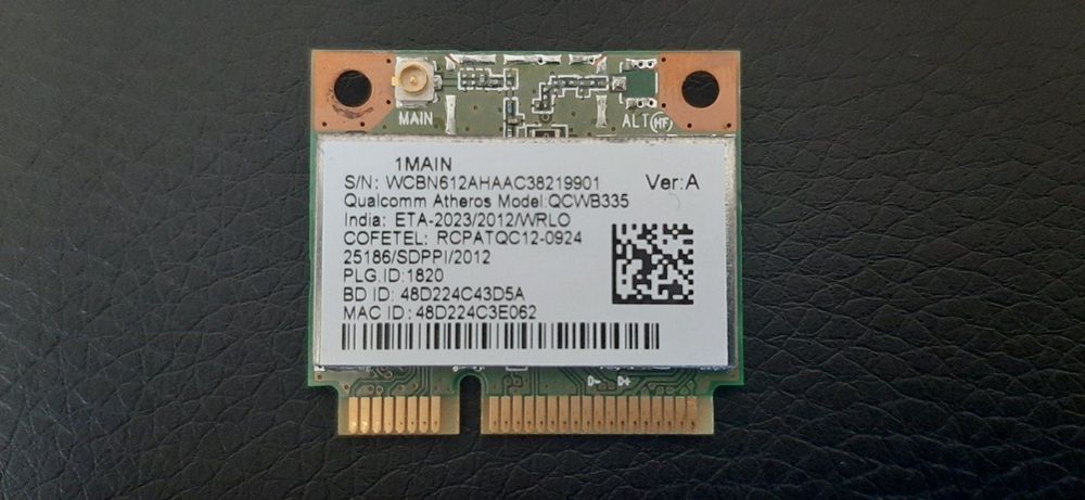 Carte WiFi ASUS F540LA QCWB335 – Occasion Garantie 6 Mois
