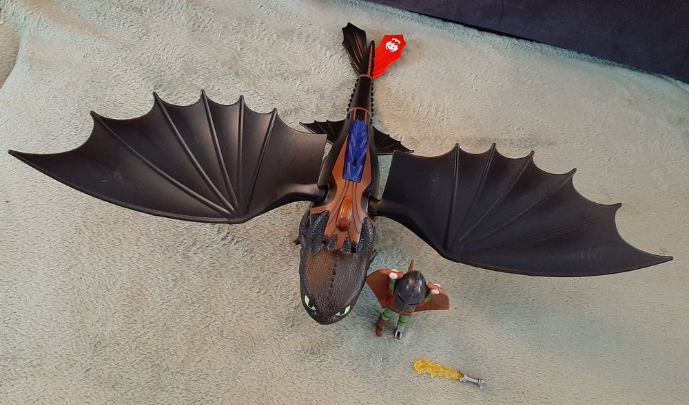 Playmobil Grosser Drachen Mit Rüstung (Gebraucht) In Breitenbach Für - Foto 5