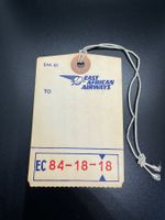 Gepäcketikette East African Airways - frühe 1970er Jahre